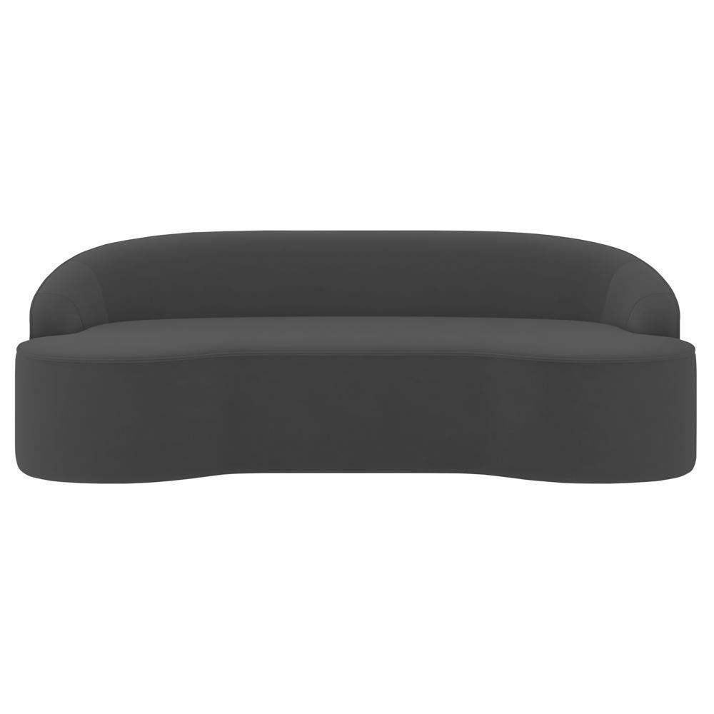 Sofá 2 Lugares Para Sala De Estar Living 150cm Theo D06 Veludo Cinza - Mpozenato - 6