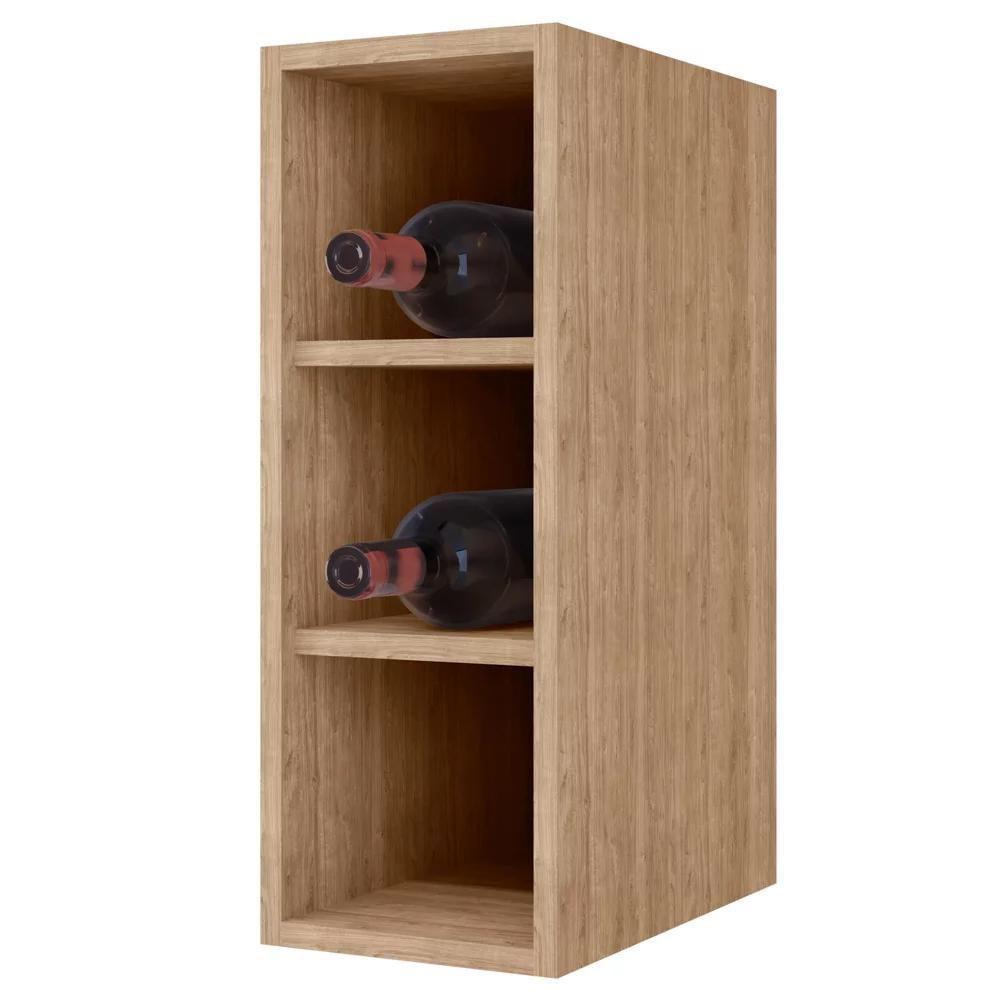 Armário De Cozinha Modulado De Canto Esquerdo 5 Peças Cp52 Balcão Sem Tampo Castanho/preto - Lumil - 9