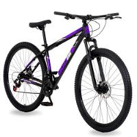 Bicicleta Aro 29 Alumínio Gott Rocker Freios A Disco Suspensão 21v 15.5 Preto Roxo - 1