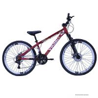 Bicicleta Viking X Tuff30 Freeride Aro 26 Freio A Disco 21 Velocidades Cambios Shimano Vermelho Aro Branco- Vikingx - 1