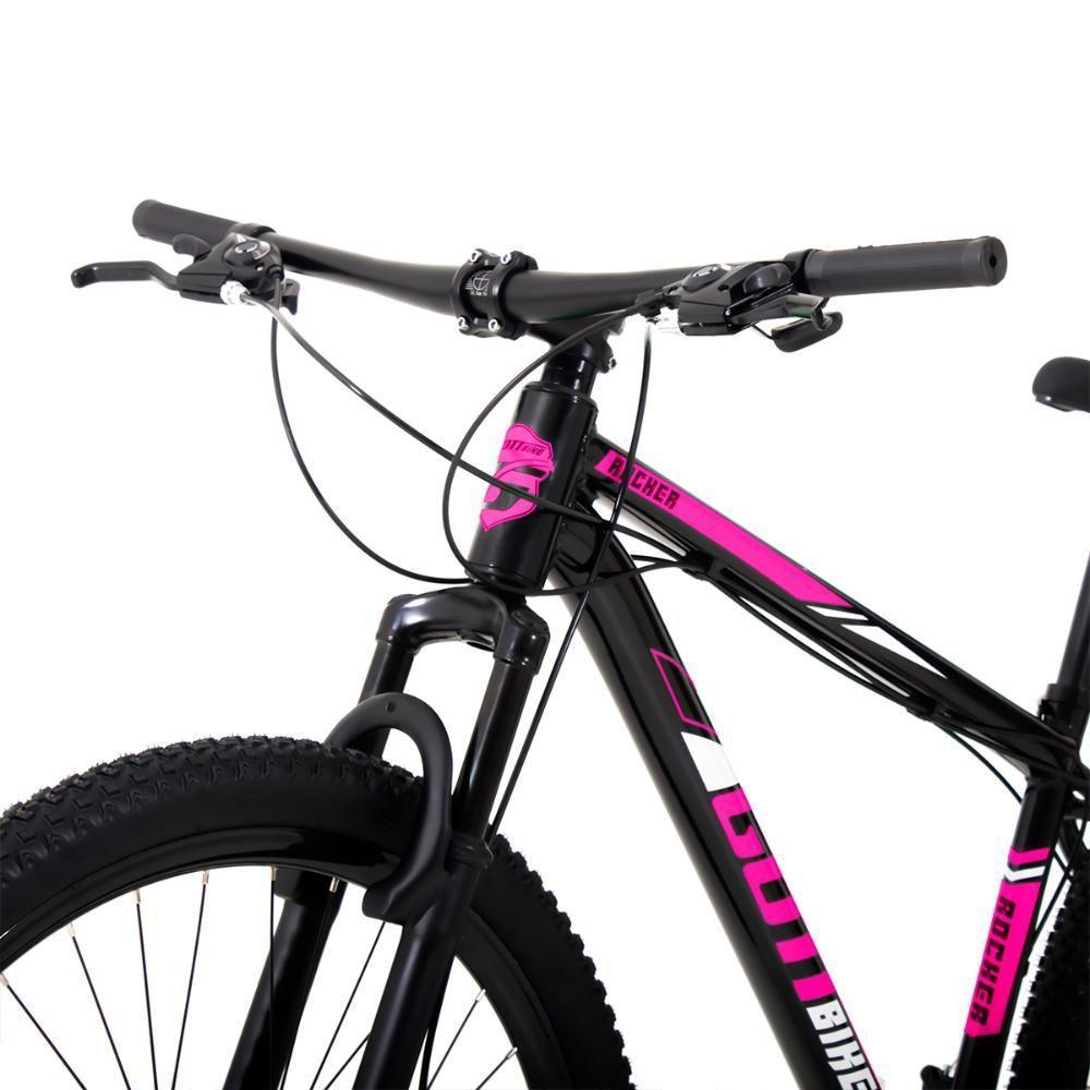 Bicicleta Aro 29 Alumínio Gott Rocker Freios A Disco Suspensão 21v 21 Preto Rosa - 4