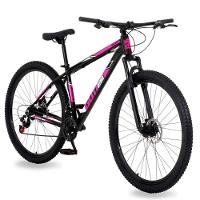 Bicicleta Aro 29 Alumínio Gott Rocker Freios A Disco Suspensão 21v 21 Preto Rosa - 1