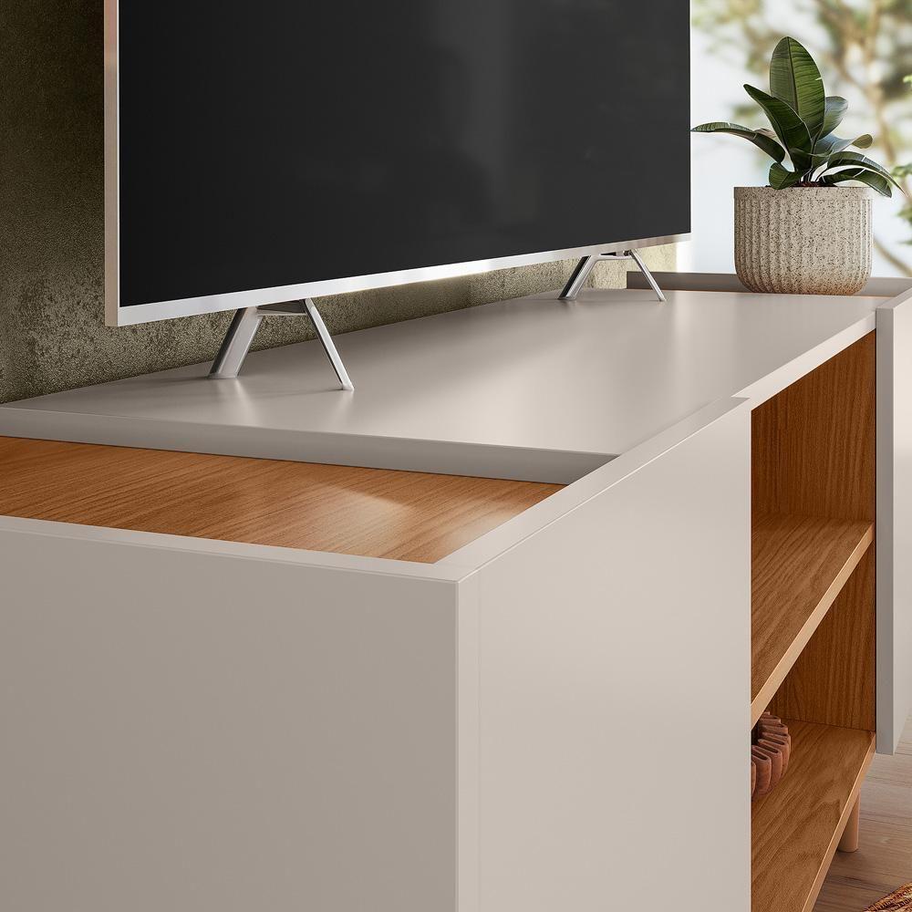 Bancada River Para Tv Até 55 2 Portas - Colibri - Off White Matte - Frejo Off White Matte - Frejo - 6