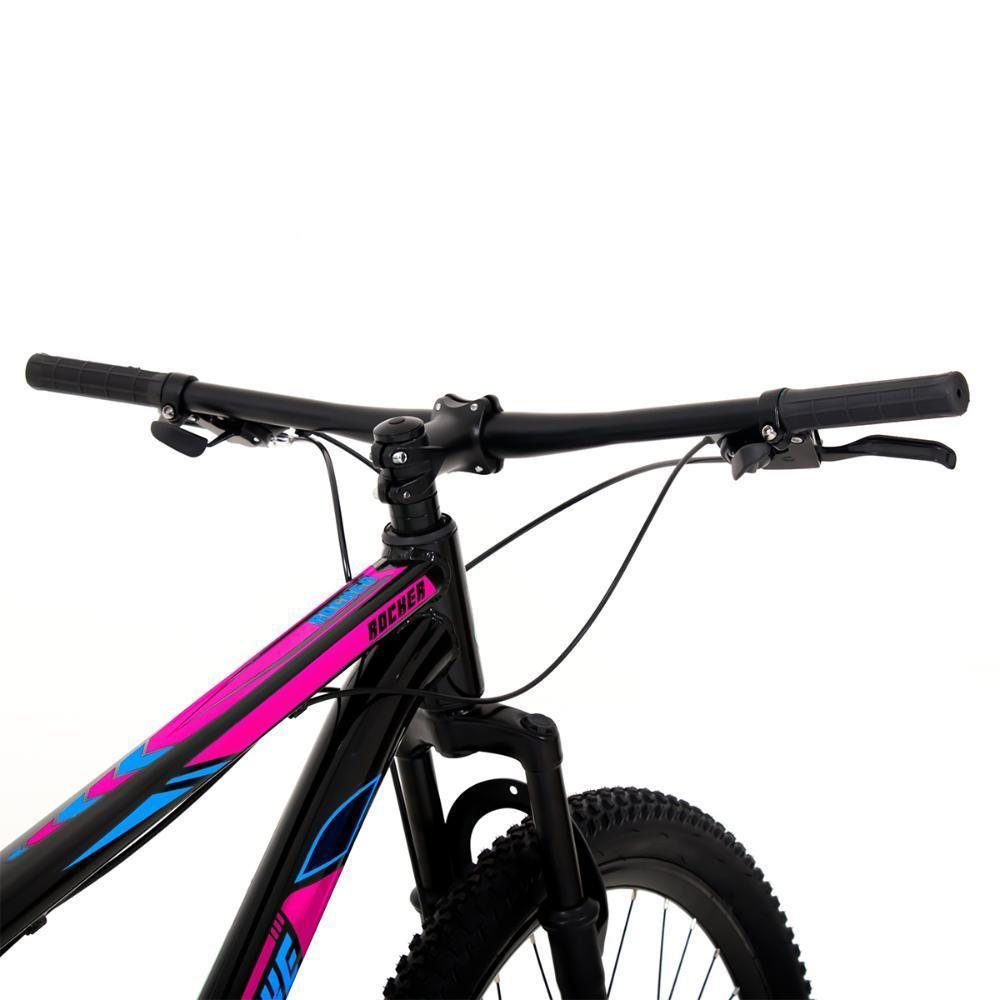 Bicicleta Aro 29 Gott 24 Marcha Câmbio Shimano Freio A Disco 15.5 Preto Rosa Azul - 3