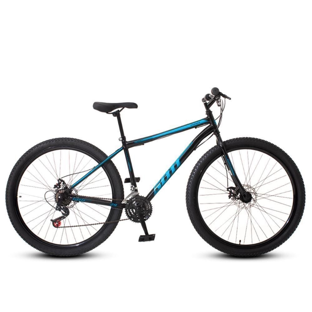 Bicicleta Aro 29 Aço Carbono Gott Cronos Freio A Disco 21v Preto Azul - 2