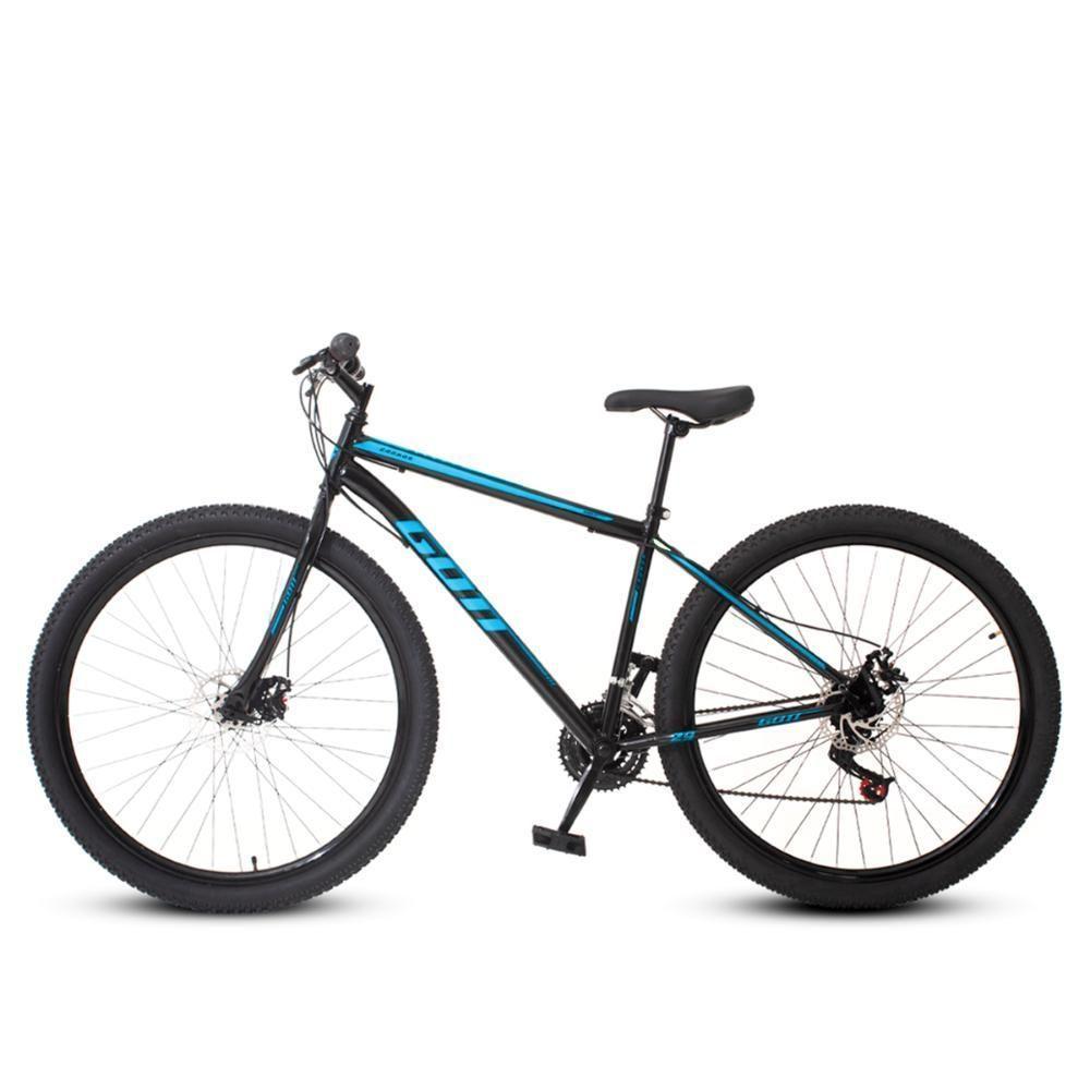 Bicicleta Aro 29 Aço Carbono Gott Cronos Freio A Disco 21v Preto Azul - 5