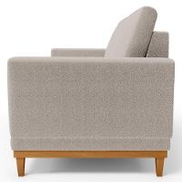 Sofá Living 180cm 3 Lugares Kayrós D05 Boucle Bege - Mpozenato - 5