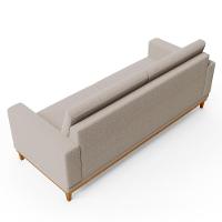 Sofá Living 180cm 3 Lugares Kayrós D05 Boucle Bege - Mpozenato - 7