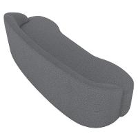 Sofá 5 Lugares Para Sala De Estar Living 300cm Theo D06 Bouclê Cinza - Mpozenato - 7