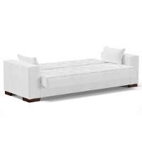 Sofá Cama Para Sala De Estar Lisboa Couríssimo Branco - Ibiza - 5