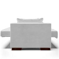 Sofá Cama Para Sala De Estar Lisboa Couríssimo Branco - Ibiza - 7