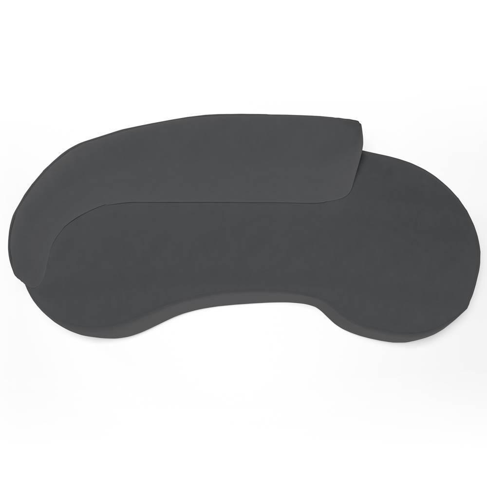 Sofá Living 4 Lugares 300cm Braço Esquerdo Mozart D06 Veludo Cinza - Mpozenato - 8