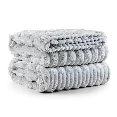 Cobertor Queen Polar Manta Flannel Ultrasoft - Platina