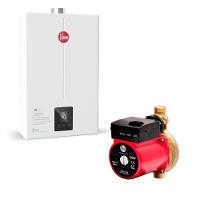 Kit Aquecedor 20 Litros Glp Bivolt + Bomba 120W 127V Rheem - 1