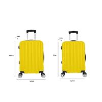 Kit Mala De Viagem ABS 2 Peças Adventure E Action Fortt Amarela MAB01-AM - 3