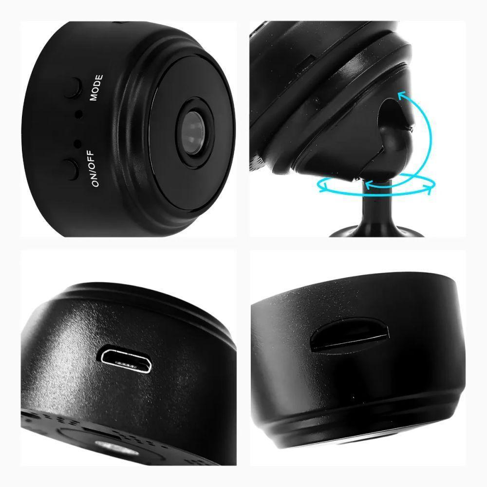 Mini Câmera Espiã A9 Wifi Sensor Visão Noturna - 6