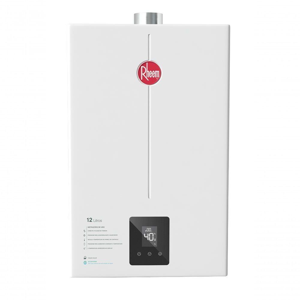Kit Aquecedor 12 Litros Glp Bivolt + Bomba 350W 220V Rheem - 3