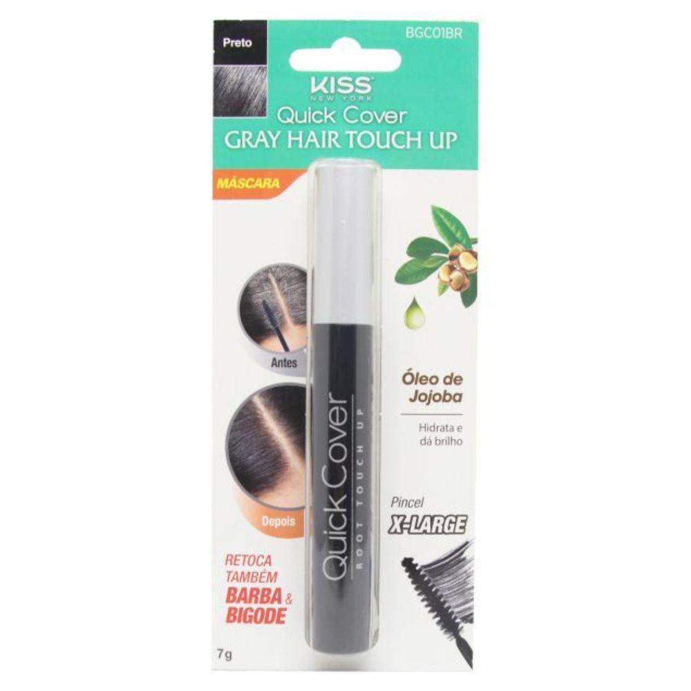 Kit Kiss Ny Retoque Capilar Máscara Marrom Escuro + Preto - 4