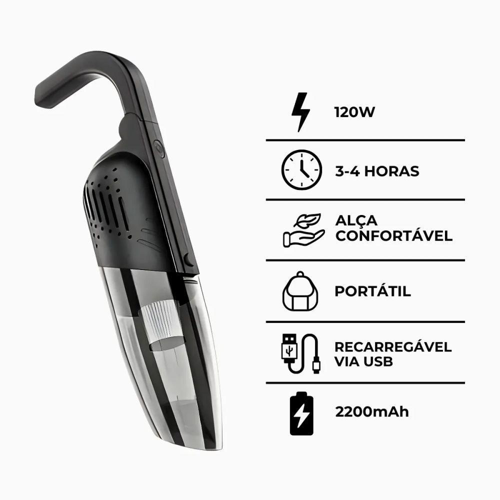Aspirador De Pó Sem Fio Portátil - A Bateria - 9