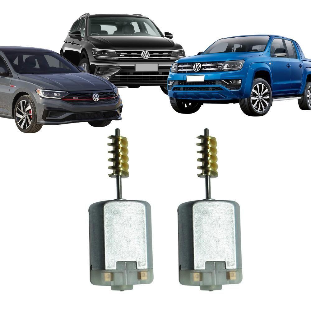 Par Motor Fechadura Trava Elétrica Amarok Jetta Tiguan - Un - 2 - 1