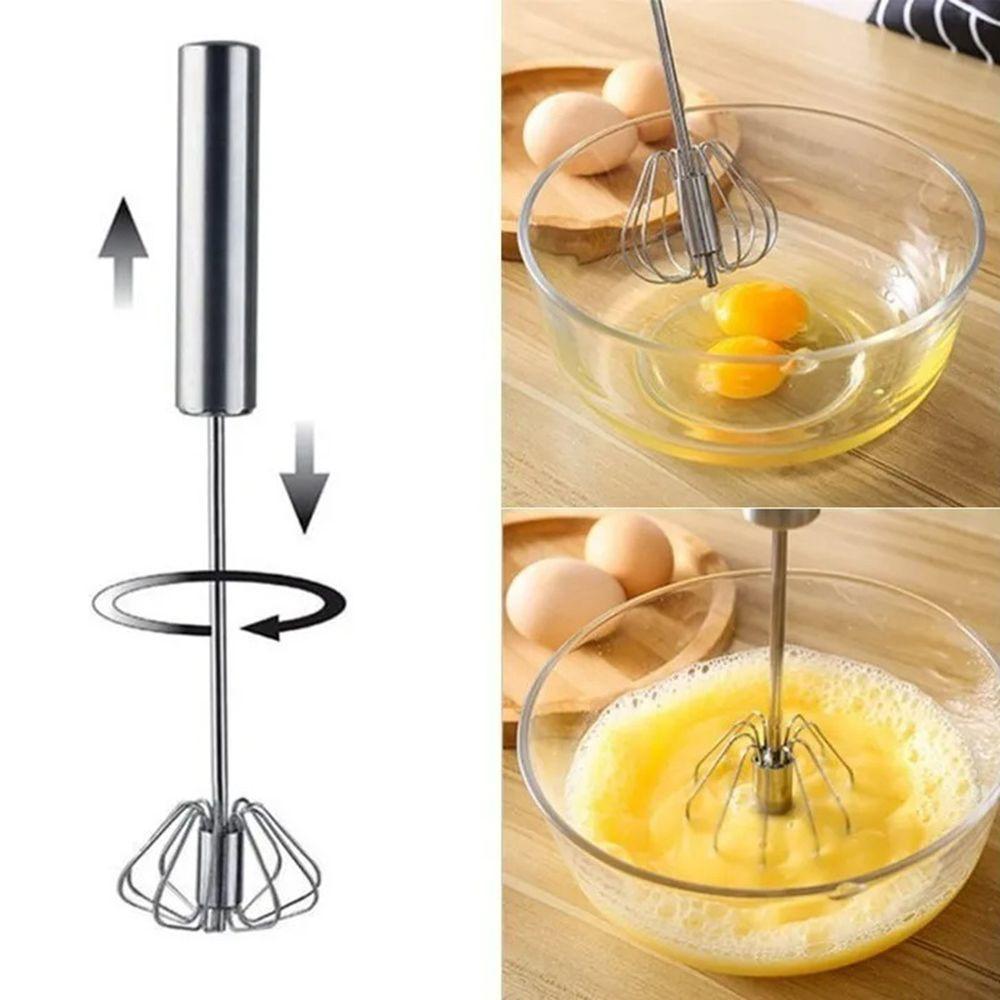 Misturador Batedor Mixer Ovos Claras Giratorio Semi Automatico - 2