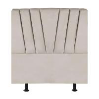 Cabeceira Solteiro Cama Box Estofada 90 Cm Emma Linho Bege - 2