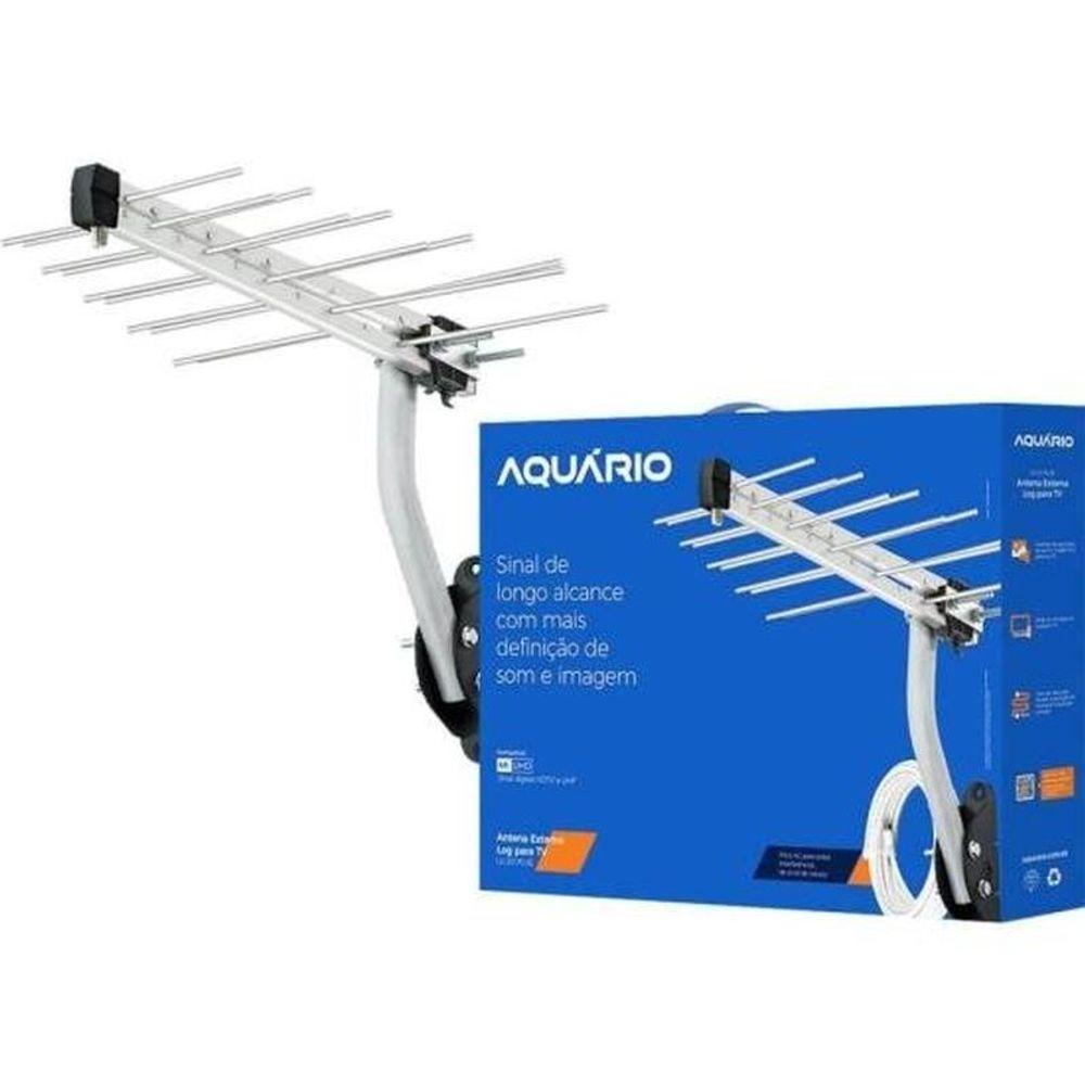 Antena Externa Log Para Tv Lu-20 Plus Aquário - 4