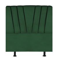 Cabeceira Solteiro Cama Box Estofada 100 Cm Emma Suede Verde - 2