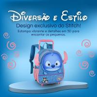 Mochila Infantil Com Rodinhas Stitch Tsum Escolar Volta As Aulas - 5