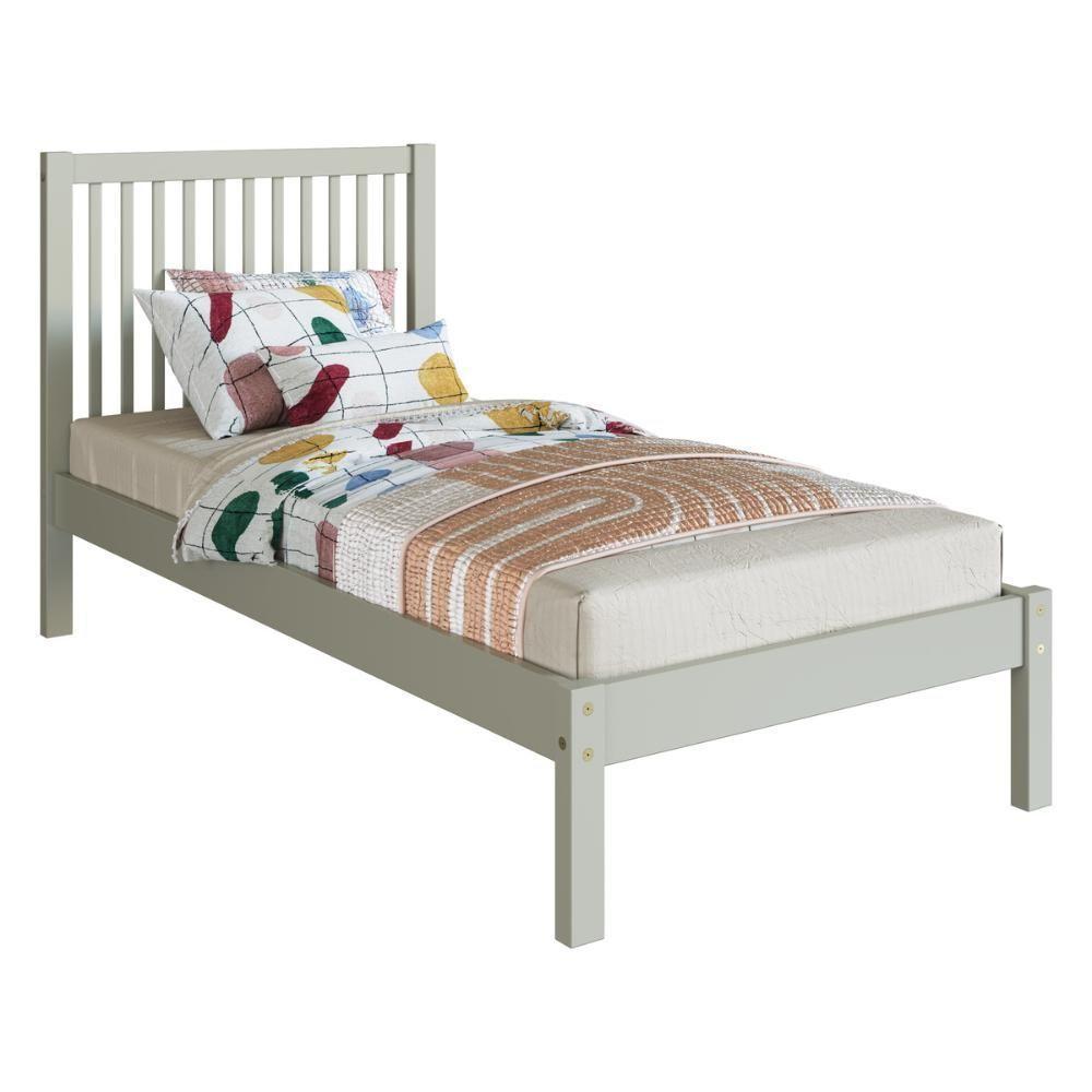 Cama De Solteiro De Madeira Maciça Para Colchão 88x188cm Multimóveis Cr35277 Verde Frost - 2