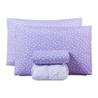 Jogo De Lençol King Classic Estampado 160 Fios 4 Peças Poa Lilas