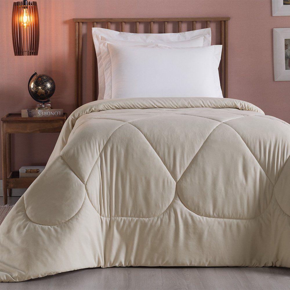 Edredom Solteiro Unique Dupla Face Micropercal 200 Fios Toque De Algodão 1 Peça Avela - 2