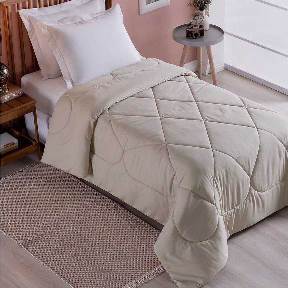 Edredom Solteiro Unique Dupla Face Micropercal 200 Fios Toque De Algodão 1 Peça Avela - 3