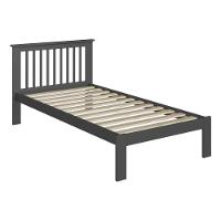 Cama De Solteiro De Madeira Maciça Para Colchão 88x188cm Multimóveis Cr35274 Charcoal - 3