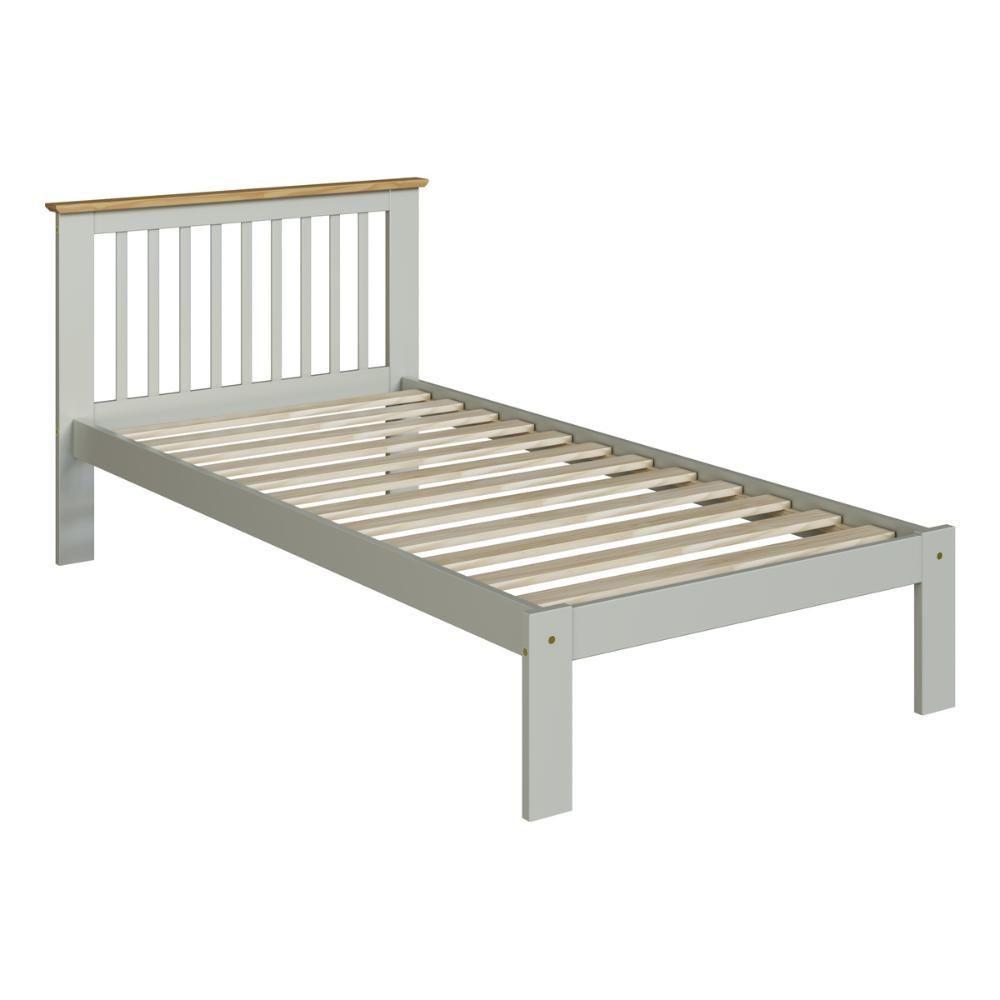 Cama De Solteiro De Madeira Maciça Para Colchão 88x188cm Multimóveis Verde Frost/oak CR35274 - 3