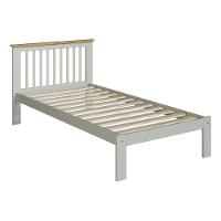 Cama De Solteiro De Madeira Maciça Para Colchão 88x188cm Multimóveis Verde Frost/oak CR35274 - 3
