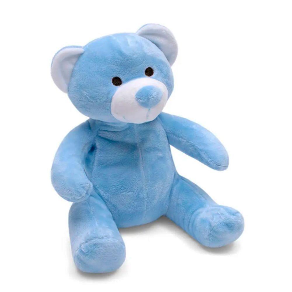 Manta E Bichinho Pelúcia Buettner Baby Microfibra Urso Azul - 3