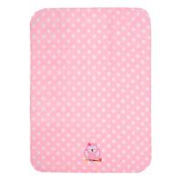 Manta Berço Buettner Baby Estampada Microfibra Bordado Owl 80cmx100m Rosa - 3