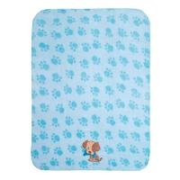 Manta Berço Buettner Baby Estampada Microfibra Bordado Little Dog 80cmx100m Azul - 3