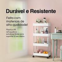 Estante Versátil 4 Andares De Prateleiras Com Rodízios
