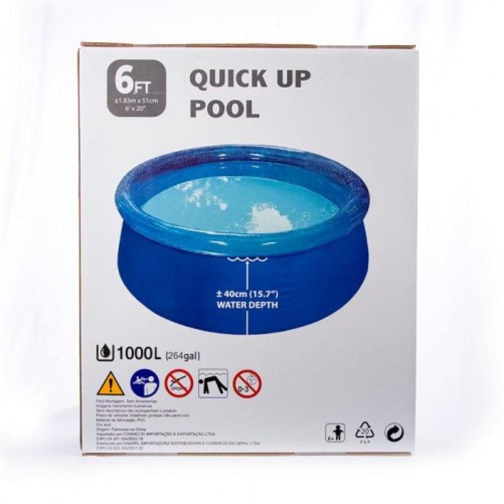 Piscina Inflável Disapel 1000 Litros Azul - 2