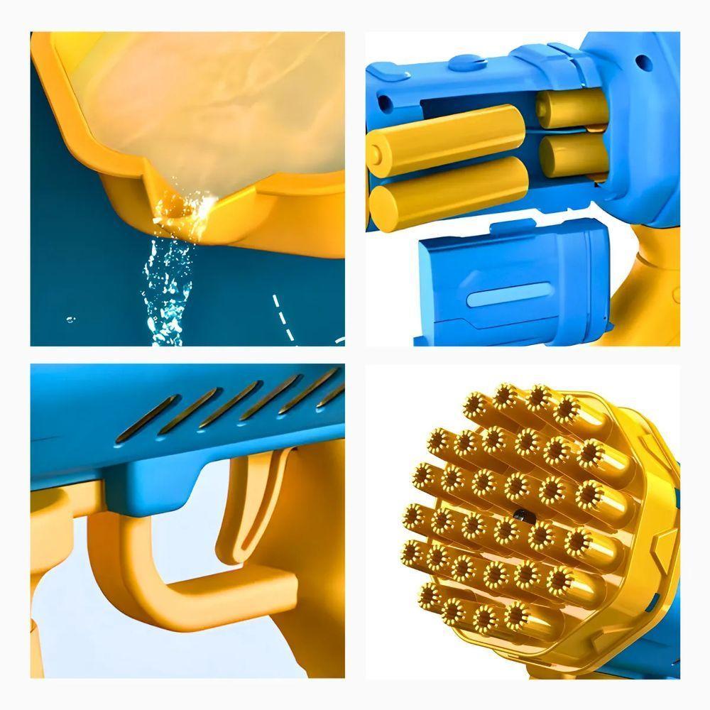 Lança Bola De Sabão Automática Pistola De Bolhas - 7