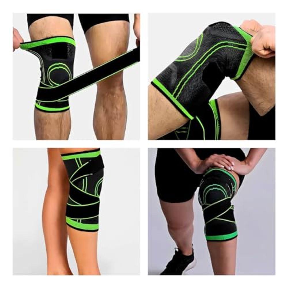 Joelheira De Compressão Com Bandagem Elástica Estabilidade - 3