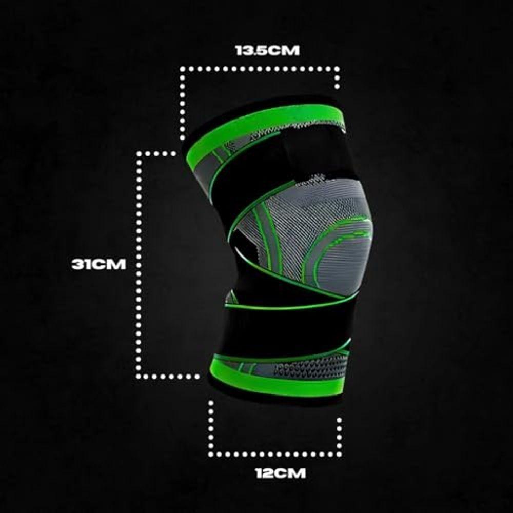 Joelheira De Compressão Com Bandagem Elástica Estabilidade - 4