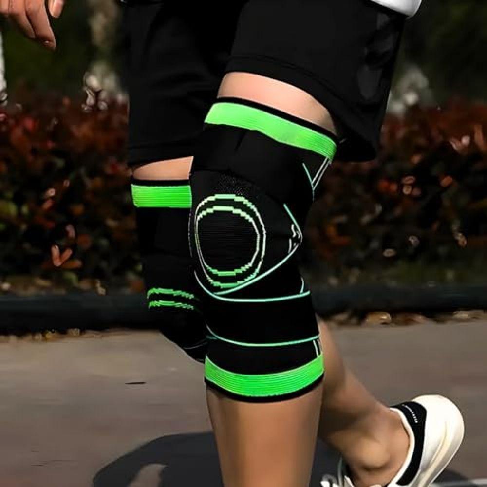 Joelheira De Compressão Com Bandagem Elástica Estabilidade - 7