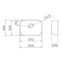Cuba Docol Invicta 47x32 01698304 Inox Polido - 2