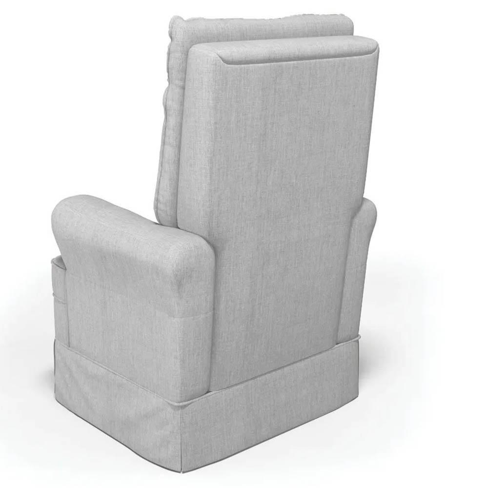 Kit 02 Poltronas De Amamentação E Descanso Com Balanço Laís G05 Linho Cinza Claro - Mpozenato - 6