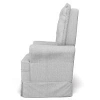 Kit 02 Poltronas De Amamentação E Descanso Com Balanço Laís G05 Linho Cinza Claro - Mpozenato - 5