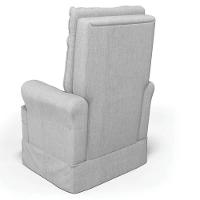 Kit 02 Poltronas De Amamentação E Descanso Com Balanço Laís G05 Linho Cinza Claro - Mpozenato - 6