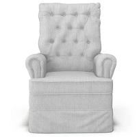 Kit 02 Poltronas De Amamentação E Descanso Com Balanço Laís G05 Linho Cinza Claro - Mpozenato - 7